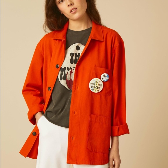 Super cute orange jacket by Leon & Harper! 🧡🍊 - Picture 3 of 10